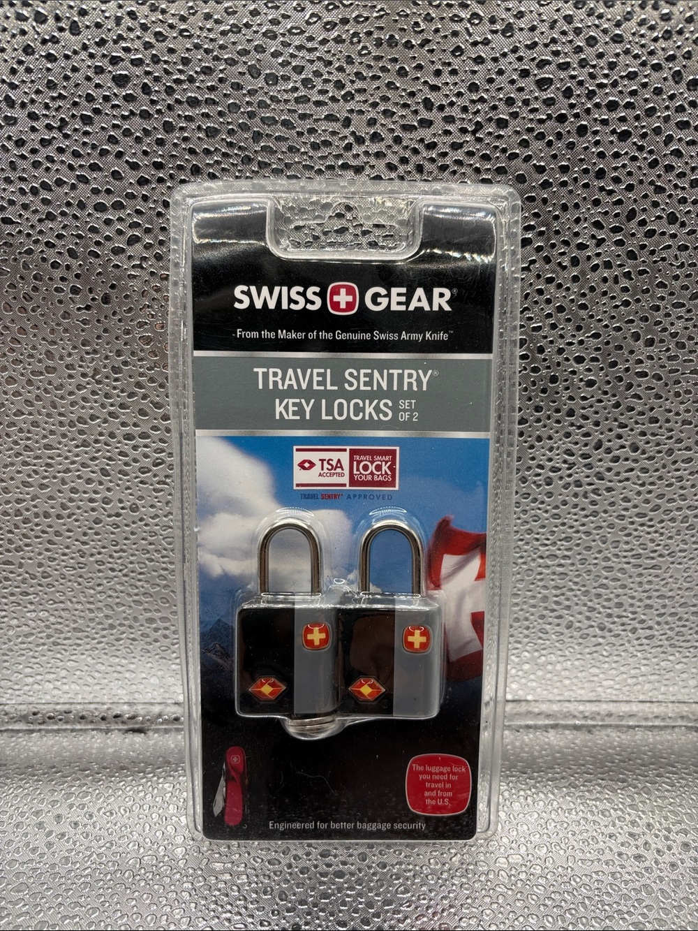 SwissGear Black and Silver Travel Sentry Key Locks (Set of 2)